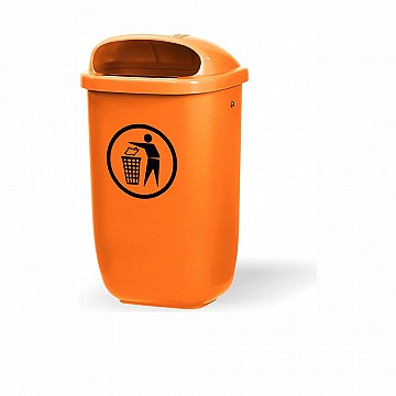 Abfallbehälter DIN 30713 orange