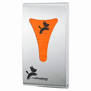 «FOX» bag dispenser, 1.4301 - V2A ground stainless steel