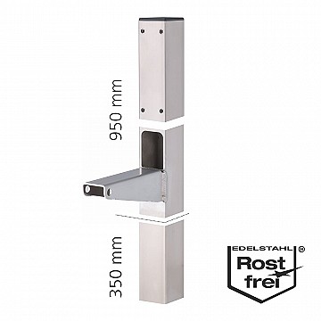 Steel support for fitting in concrete