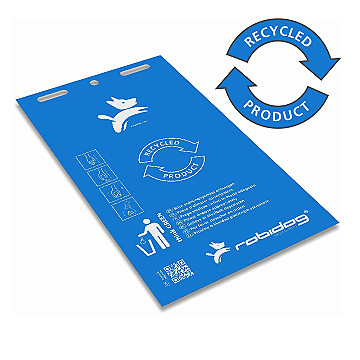 Bloc de 100 sachets recyclés bleus 200x330mm