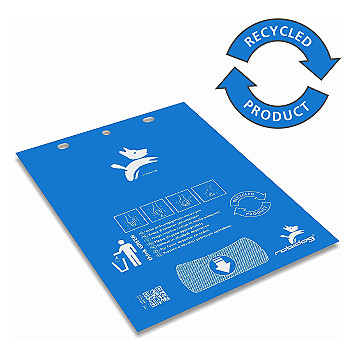 Bloc de 100 sachets recyclés bleus 250x300mm